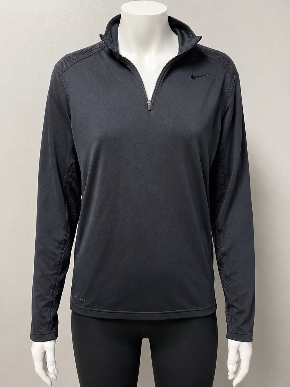 Nike Dri-FIT Quarter Zip Pullover Performance‎ Jacket - Black Sz S